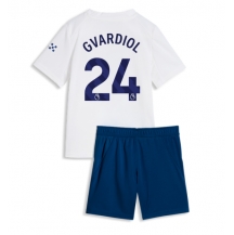 Maillot de football Réplique Manchester City Josko Gvardiol #24 Troisième Enfant 2026-27 Manche Courte (+ Pantalon court)