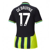 Maillot de football Réplique Manchester City Kevin De Bruyne #17 Extérieur Femme 2024-25 Manche Courte