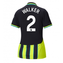 Maillot de football Réplique Manchester City Kyle Walker #2 Extérieur Femme 2024-25 Manche Courte