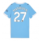 Maillot de football Réplique Manchester City Matheus Nunes #27 Domicile Femme 2025-26 Manche Courte