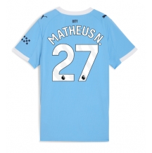 Maillot de football Réplique Manchester City Matheus Nunes #27 Domicile Femme 2025-26 Manche Courte