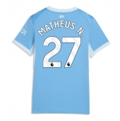 Maillot de football Réplique Manchester City Matheus Nunes #27 Domicile Femme 2026-27 Manche Courte