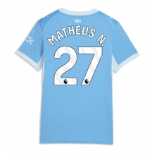 Maillot de football Réplique Manchester City Matheus Nunes #27 Domicile Femme 2026-27 Manche Courte