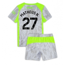 Maillot de football Réplique Manchester City Matheus Nunes #27 Troisième Enfant 2025-26 Manche Courte (+ Pantalon court)