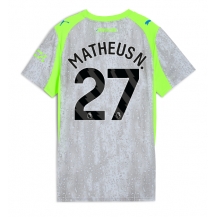 Maillot de football Réplique Manchester City Matheus Nunes #27 Troisième Femme 2025-26 Manche Courte