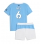 Maillot de football Réplique Manchester City Nathan Ake #6 Domicile Enfant 2025-26 Manche Courte (+ Pantalon court)