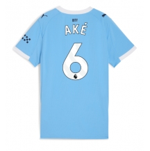 Maillot de football Réplique Manchester City Nathan Ake #6 Domicile Femme 2025-26 Manche Courte