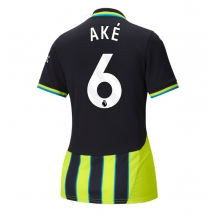 Maillot de football Réplique Manchester City Nathan Ake #6 Extérieur Femme 2024-25 Manche Courte