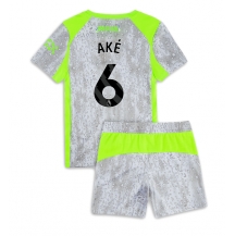 Maillot de football Réplique Manchester City Nathan Ake #6 Troisième Enfant 2025-26 Manche Courte (+ Pantalon court)