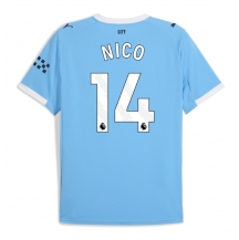 Maillot de football Réplique Manchester City Nico Gonzalez #14 Domicile 2025-26 Manche Courte