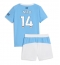 Maillot de football Réplique Manchester City Nico Gonzalez #14 Domicile Enfant 2025-26 Manche Courte (+ Pantalon court)