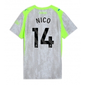 Maillot de football Réplique Manchester City Nico Gonzalez #14 Troisième Femme 2025-26 Manche Courte