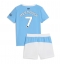 Maillot de football Réplique Manchester City Omar Marmoush #7 Domicile Enfant 2025-26 Manche Courte (+ Pantalon court)