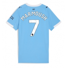 Maillot de football Réplique Manchester City Omar Marmoush #7 Domicile Femme 2025-26 Manche Courte