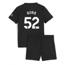 Maillot de football Réplique Manchester City Oscar Bobb #52 Extérieur Enfant 2025-26 Manche Courte (+ Pantalon court)