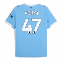 Maillot de football Réplique Manchester City Phil Foden #47 Domicile 2025-26 Manche Courte
