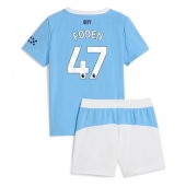 Maillot de football Réplique Manchester City Phil Foden #47 Domicile Enfant 2025-26 Manche Courte (+ Pantalon court)