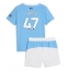 Maillot de football Réplique Manchester City Phil Foden #47 Domicile Enfant 2025-26 Manche Courte (+ Pantalon court)