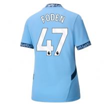 Maillot de football Réplique Manchester City Phil Foden #47 Domicile Femme 2024-25 Manche Courte