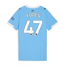 Maillot de football Réplique Manchester City Phil Foden #47 Domicile Femme 2025-26 Manche Courte