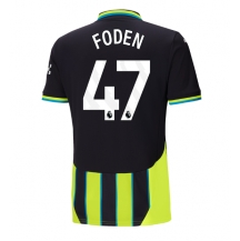 Maillot de football Réplique Manchester City Phil Foden #47 Extérieur 2024-25 Manche Courte