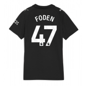 Maillot de football Réplique Manchester City Phil Foden #47 Extérieur Femme 2025-26 Manche Courte