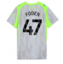 Maillot de football Réplique Manchester City Phil Foden #47 Troisième Femme 2025-26 Manche Courte