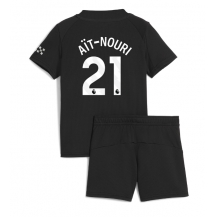 Maillot de football Réplique Manchester City Rayan Ait-Nouri #21 Extérieur Enfant 2025-26 Manche Courte (+ Pantalon court)
