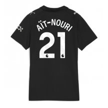 Maillot de football Réplique Manchester City Rayan Ait-Nouri #21 Extérieur Femme 2025-26 Manche Courte