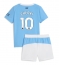 Maillot de football Réplique Manchester City Rayan Cherki #10 Domicile Enfant 2025-26 Manche Courte (+ Pantalon court)