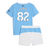 Maillot de football Réplique Manchester City Rico Lewis #82 Domicile Enfant 2025-26 Manche Courte (+ Pantalon court)