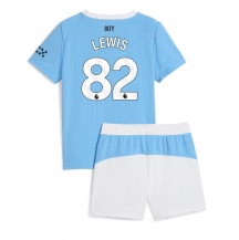 Maillot de football Réplique Manchester City Rico Lewis #82 Domicile Enfant 2025-26 Manche Courte (+ Pantalon court)