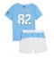 Maillot de football Réplique Manchester City Rico Lewis #82 Domicile Enfant 2025-26 Manche Courte (+ Pantalon court)