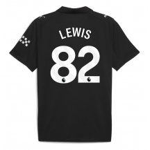 Maillot de football Réplique Manchester City Rico Lewis #82 Extérieur 2025-26 Manche Courte