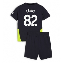 Maillot de football Réplique Manchester City Rico Lewis #82 Extérieur Enfant 2024-25 Manche Courte (+ Pantalon court)