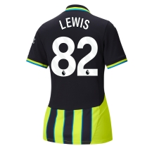 Maillot de football Réplique Manchester City Rico Lewis #82 Extérieur Femme 2024-25 Manche Courte
