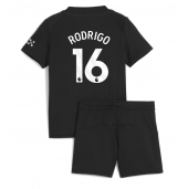 Maillot de football Réplique Manchester City Rodri Hernandez #16 Extérieur Enfant 2025-26 Manche Courte (+ Pantalon court)