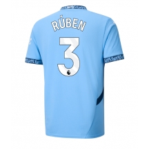 Maillot de football Réplique Manchester City Ruben Dias #3 Domicile 2024-25 Manche Courte