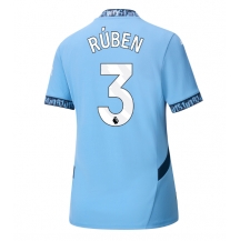 Maillot de football Réplique Manchester City Ruben Dias #3 Domicile Femme 2024-25 Manche Courte