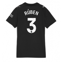 Maillot de football Réplique Manchester City Ruben Dias #3 Extérieur Femme 2025-26 Manche Courte