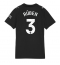 Maillot de football Réplique Manchester City Ruben Dias #3 Extérieur Femme 2025-26 Manche Courte