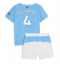Maillot de football Réplique Manchester City Tijjani Reijnders #4 Domicile Enfant 2025-26 Manche Courte (+ Pantalon court)