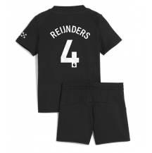 Maillot de football Réplique Manchester City Tijjani Reijnders #4 Extérieur Enfant 2025-26 Manche Courte (+ Pantalon court)