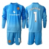 Maillot de football Réplique Manchester United Altay Bayindir #1 Gardien de but Domicile Enfant 2025-26 Manche Longue (+ Pantalon court)