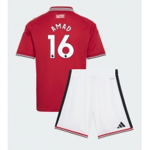 Maillot de football Réplique Manchester United Amad Diallo #16 Domicile Enfant 2026-27 Manche Courte (+ Pantalon court)