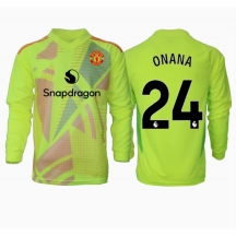 Maillot de football Réplique Manchester United Andre Onana #24 Gardien de but Extérieur 2024-25 Manche Longue