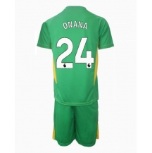Maillot de football Réplique Manchester United Andre Onana #24 Gardien de but Troisième Enfant 2024-25 Manche Courte (+ Pantalon court)