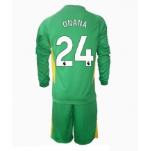 Maillot de football Réplique Manchester United Andre Onana #24 Gardien de but Troisième Enfant 2024-25 Manche Longue (+ Pantalon court)