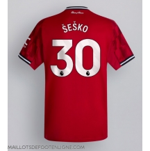 Maillot de football Réplique Manchester United Benjamin Sesko #30 Domicile 2025-26 Manche Courte