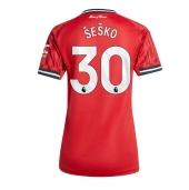 Maillot de football Réplique Manchester United Benjamin Sesko #30 Domicile Femme 2025-26 Manche Courte